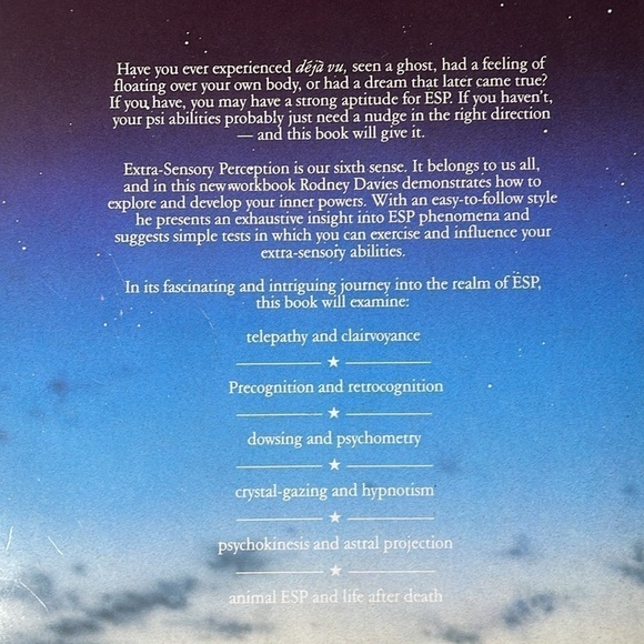 The ESP Workbook How To Awaken And Use Your Psychic Powers Book Rodney Davies - Picture 3 of 4